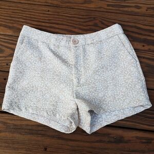 TRIXIE & LuLu Shorts High Waist 7/8 Tan&Cream EUC Like NWOT